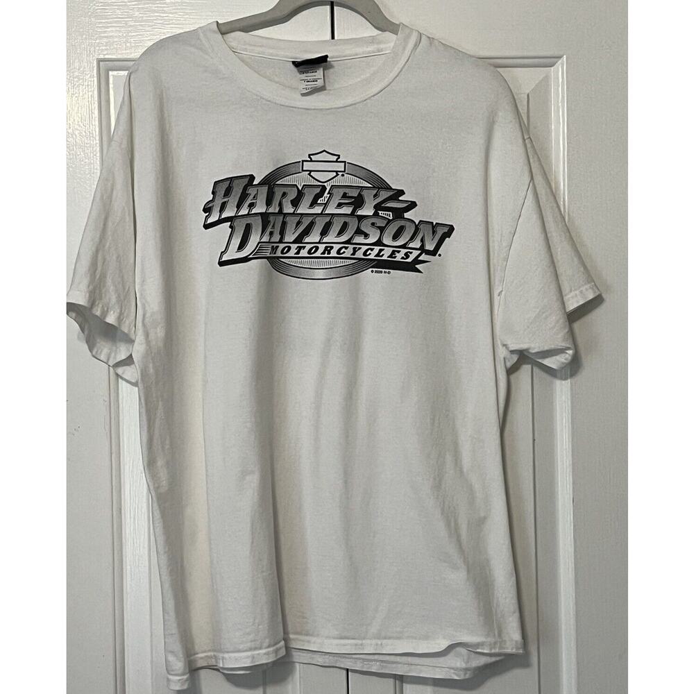 Harley Davidson Curaçao Mens Tshirt XL Short Sleeve Gray